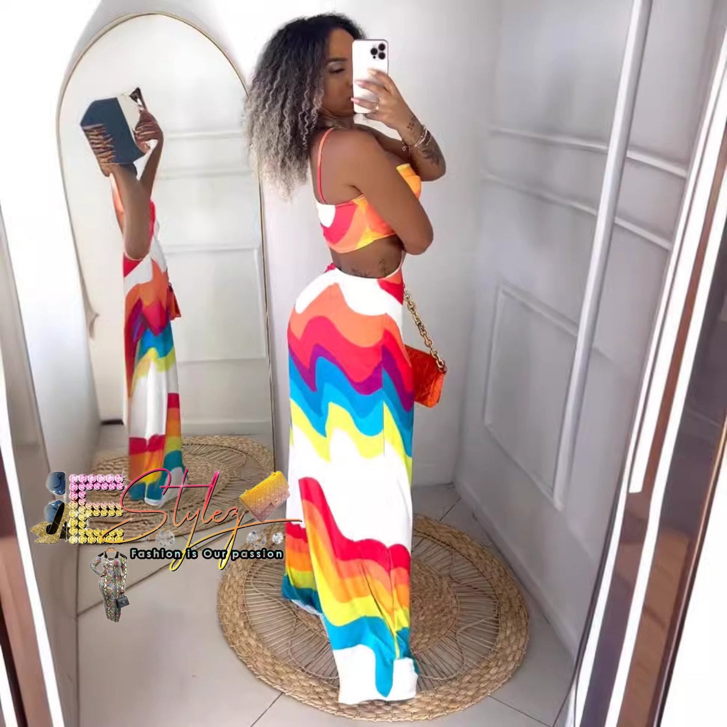 Tricolor Maxi Dress